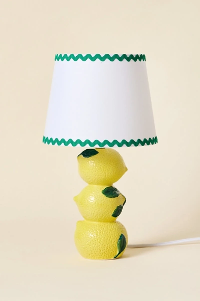 Stacked Lemon Ceramic Table Lamp
