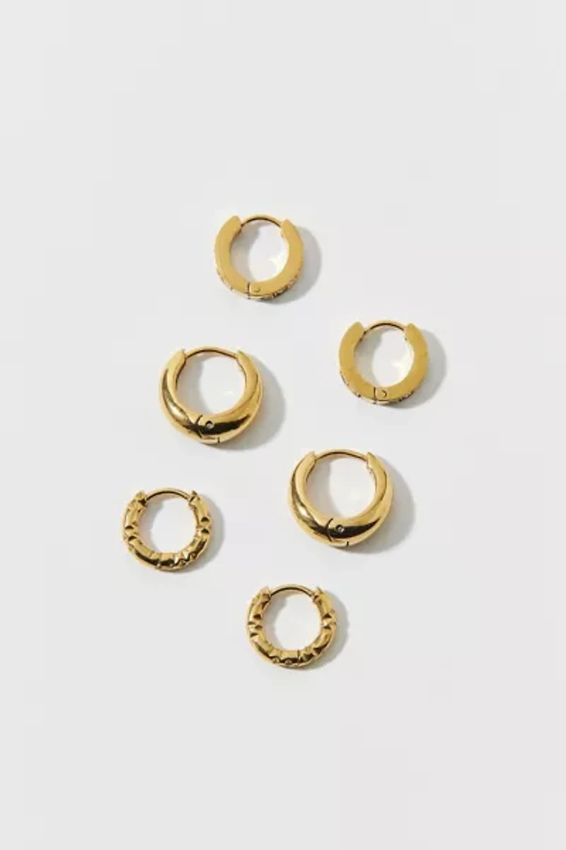 Waterproof Mini Hoop Earring Set