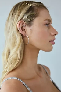 Waterproof Thin Hoop Earrings Set