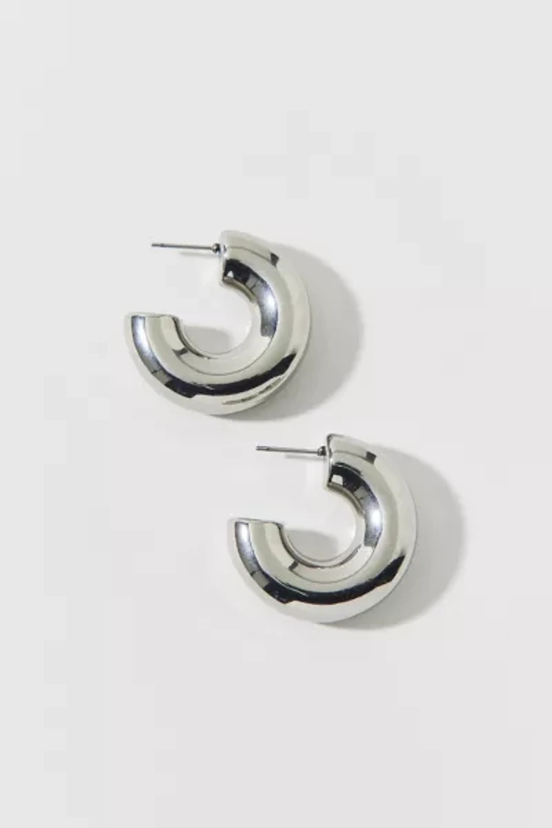 Stainless Steel Mega Chubby Hoop Earring