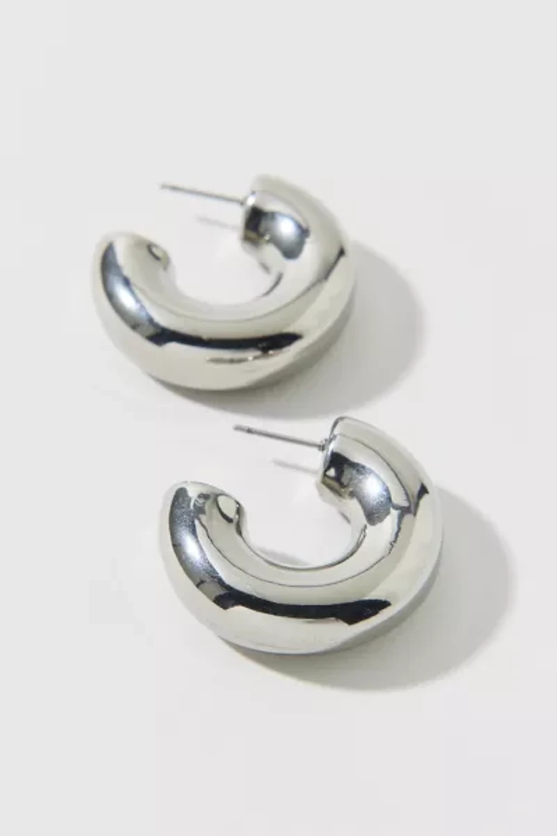 Stainless Steel Mega Chubby Hoop Earring
