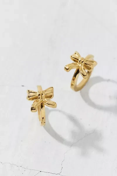 Waterproof Bow Huggie Hoop Earring