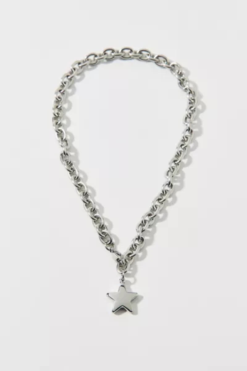 Waterproof Puffy Star Charm Necklace