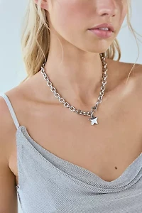 Waterproof Puffy Star Charm Necklace