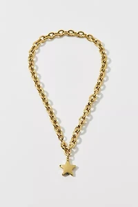 Waterproof Puffy Star Charm Necklace