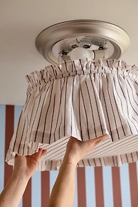 Dakota Gathered Fabric Flush Mount Conversion Kit