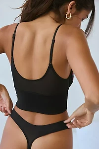 Only Hearts Love Me Tender Embroidered Mesh Cropped Cami