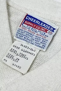 Vintage 1970’s Varsity Cheerleading Chenille Patched Wool Sweater