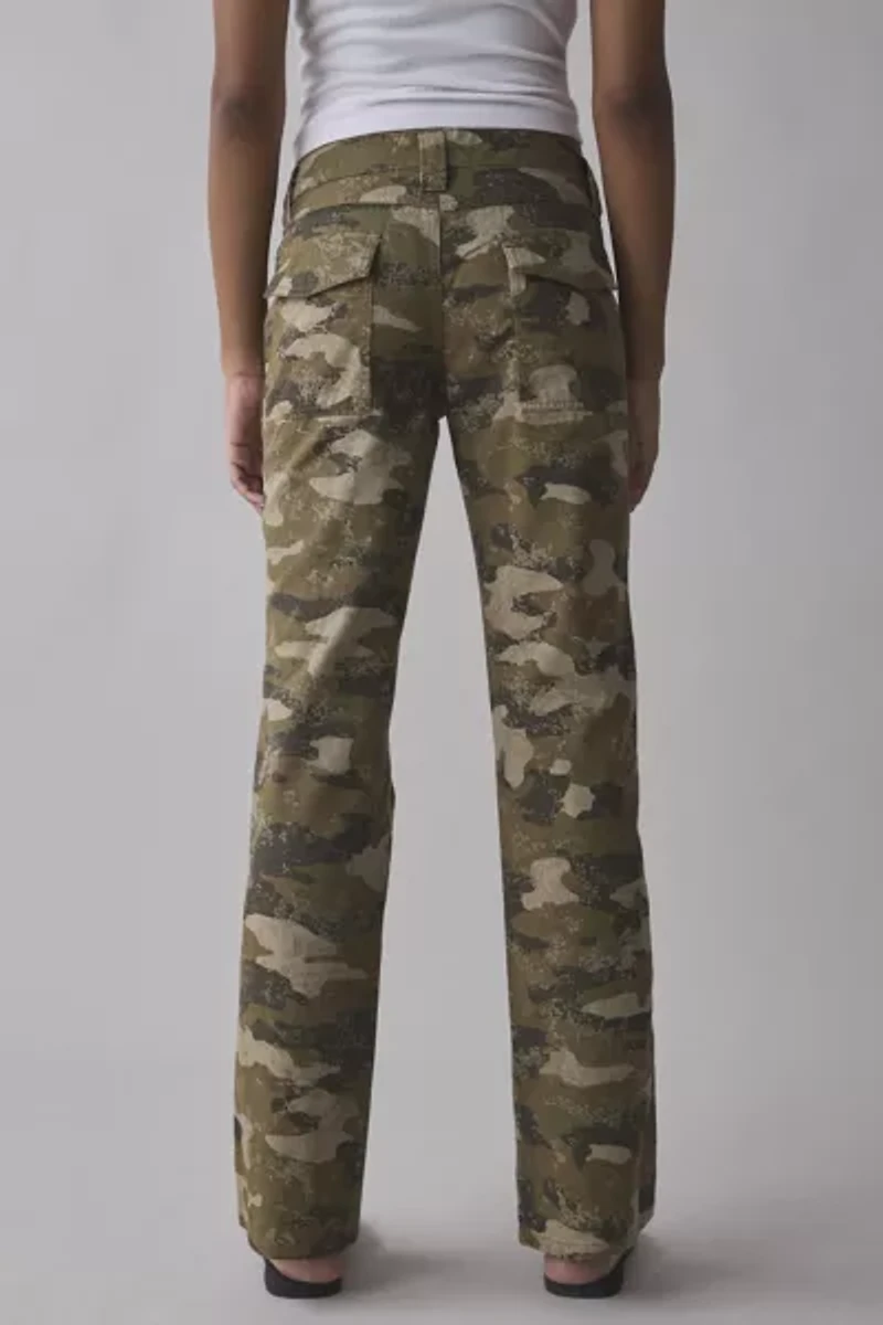 BDG Brigid Camo Print Chino Low-Rise Utility Pant