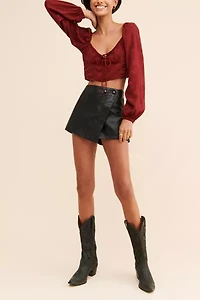 Motel Urka Cropped Blouse