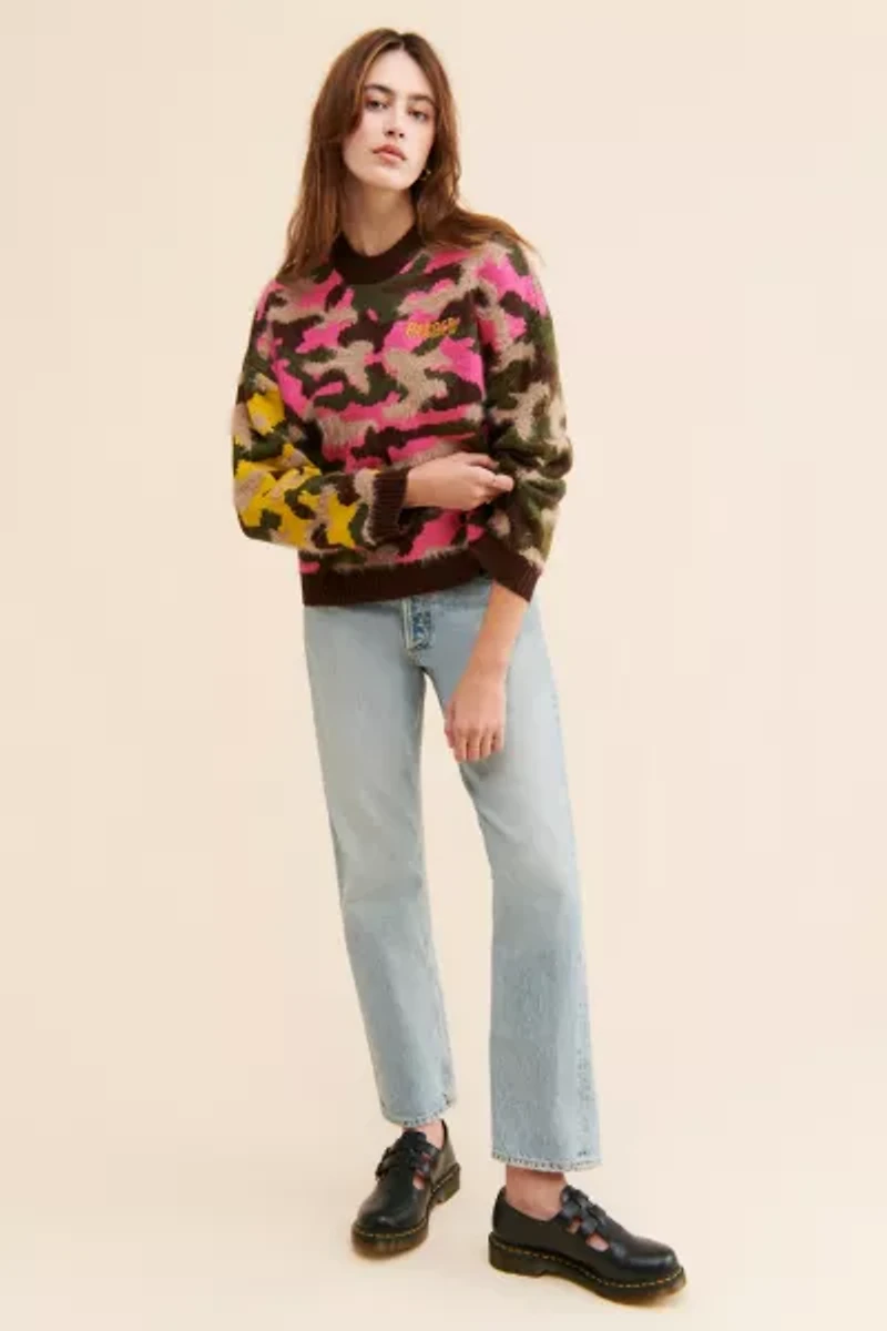 The Ragged Priest Camo Knit Sweater