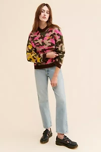 The Ragged Priest Camo Knit Sweater