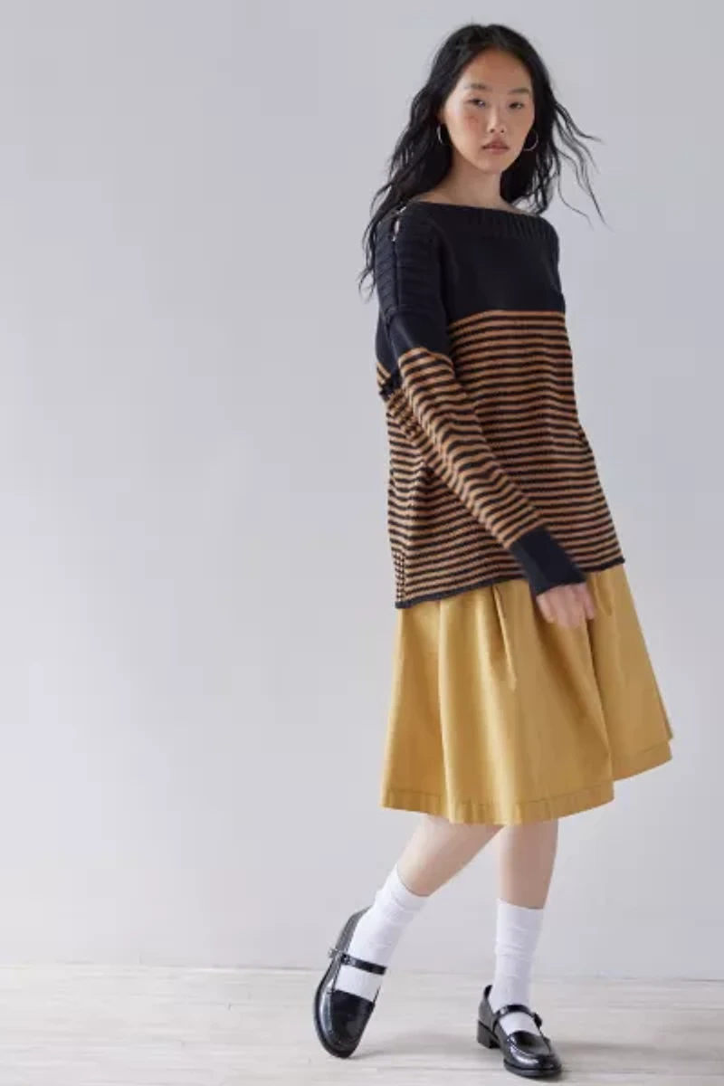 UO Jalen Boat Neck Pullover Sweater