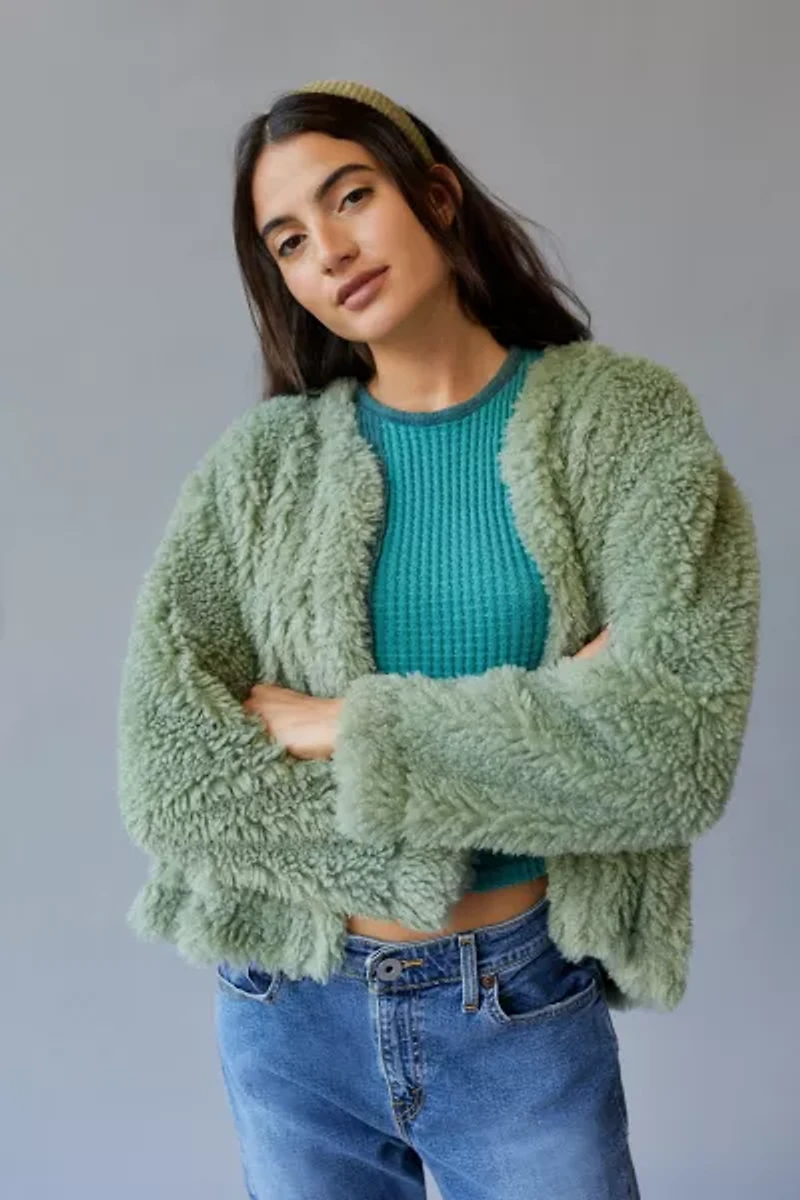 UO Cozy Open-Front Coatigan