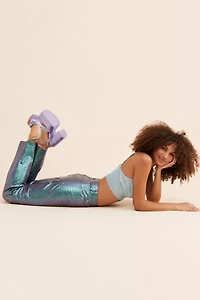 AFRM Heston Vegan Croc Leather Pants