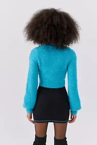 UO Avril Cropped Mock Neck Sweater
