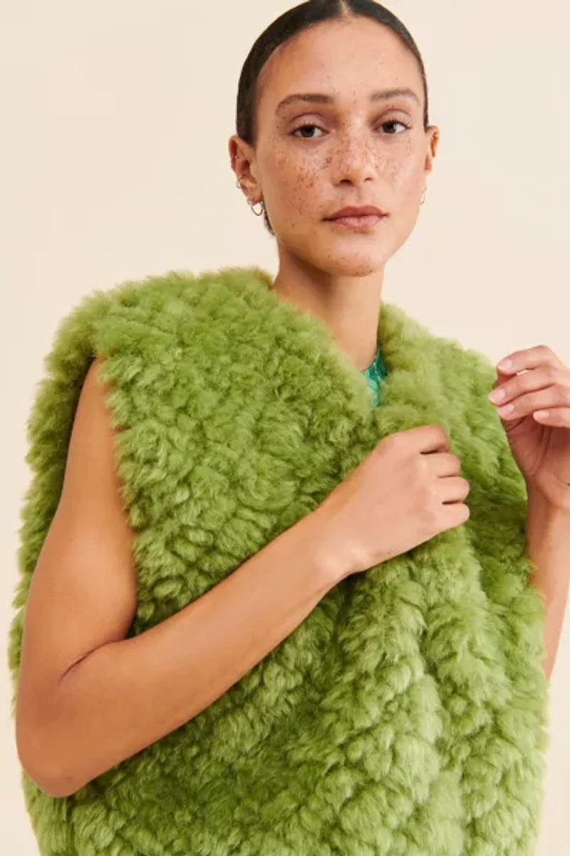 Sister Jane Cole Faux Fur Vest