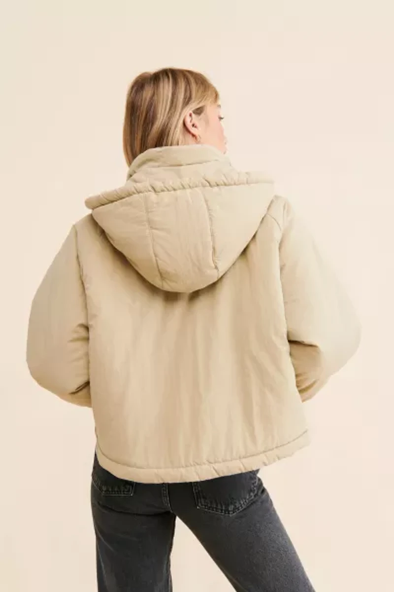 UO Rue Hooded Puffer Jacket