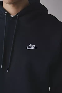 Nike Club Logo Fleece Pullover Hoodie Sweatshirt