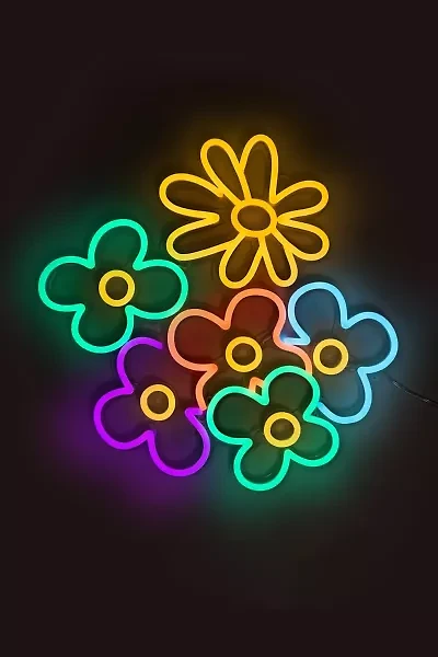 Echo Neon Daisy and Flower Neon Sign