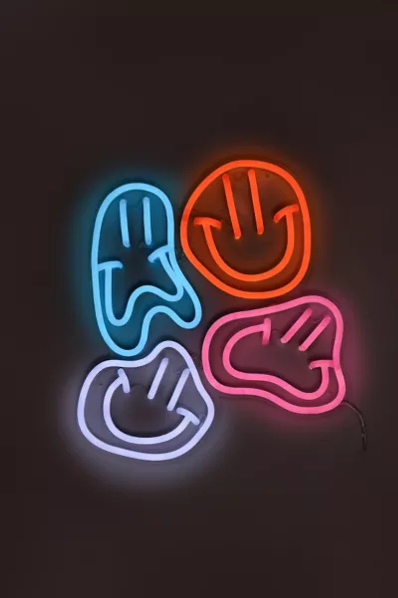 Echo Neon Happy Face Neon Sign