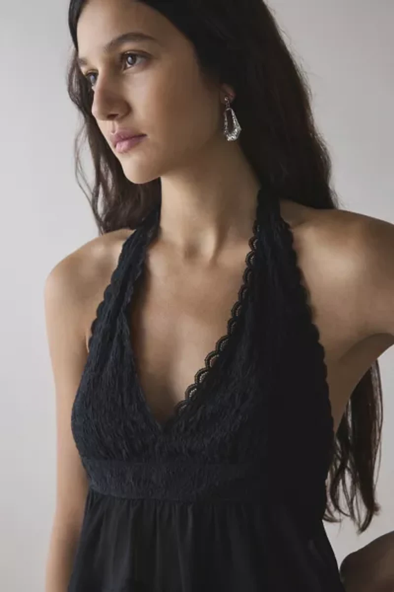 Kimchi Blue Lindsey Tiered Babydoll Halter Top