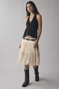 Kimchi Blue Lindsey Tiered Babydoll Halter Top