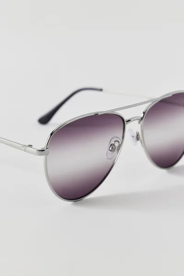 Urban Outfitters essential metal aviator Silver frame Sunglasses Urban Outfitters UO Essential Metal Aviator Sunglasses | The  main image 3