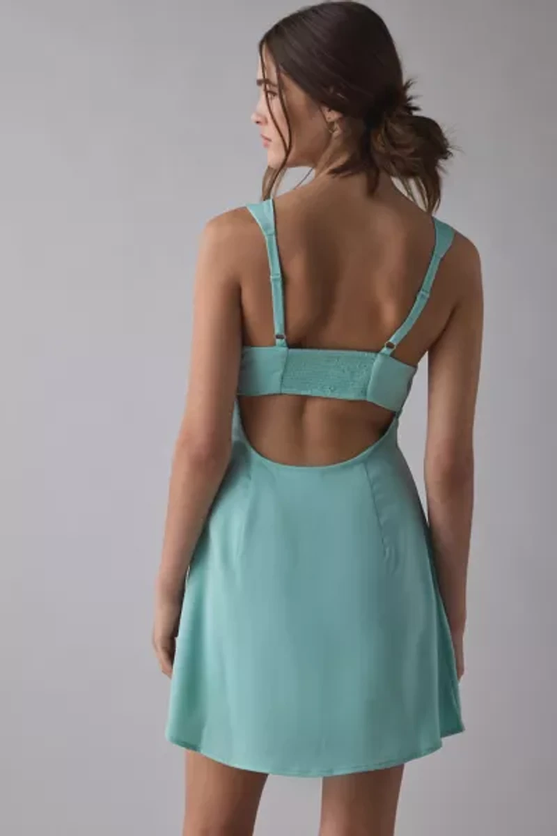 Kimchi Blue Brooke Keyhole Cutout Slip Mini Dress