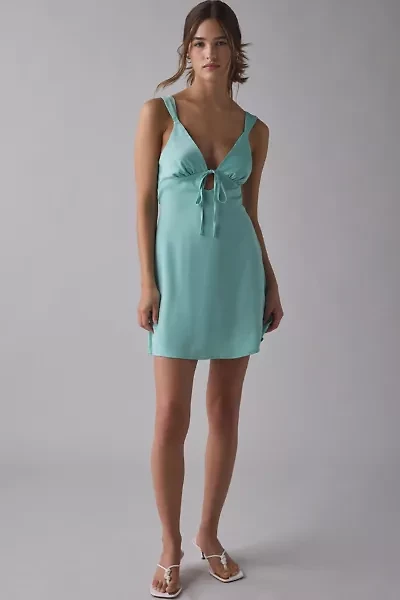 Kimchi Blue Brooke Keyhole Cutout Slip Mini Dress