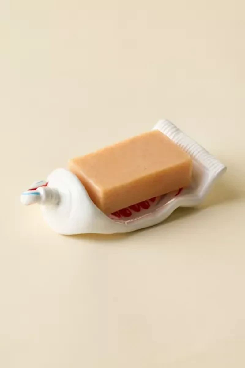 Toothpaste Tube Ceramic Soap Dish
