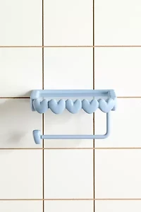 Eloise Heart Trim Toilet Paper Holder & Storage Shelf