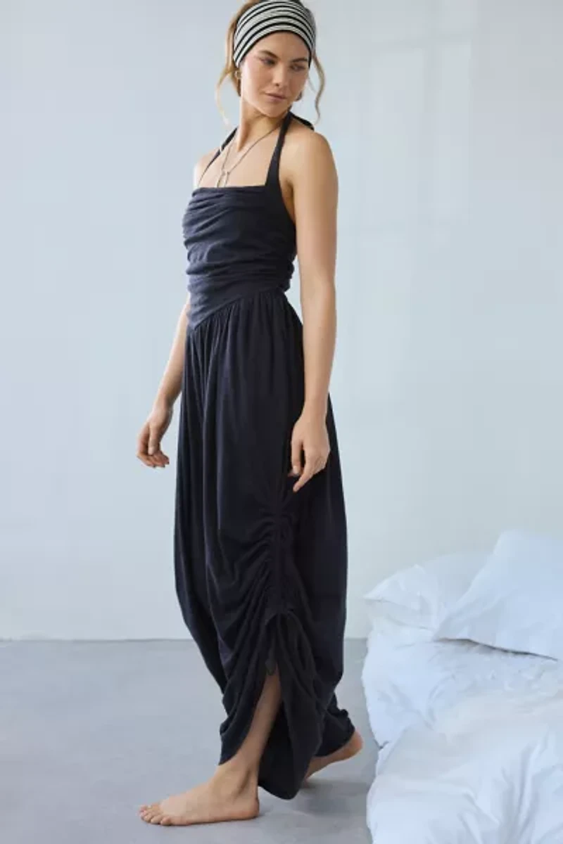 Out From Under Sunkissed Ruched Barrel Leg Jumpsuit