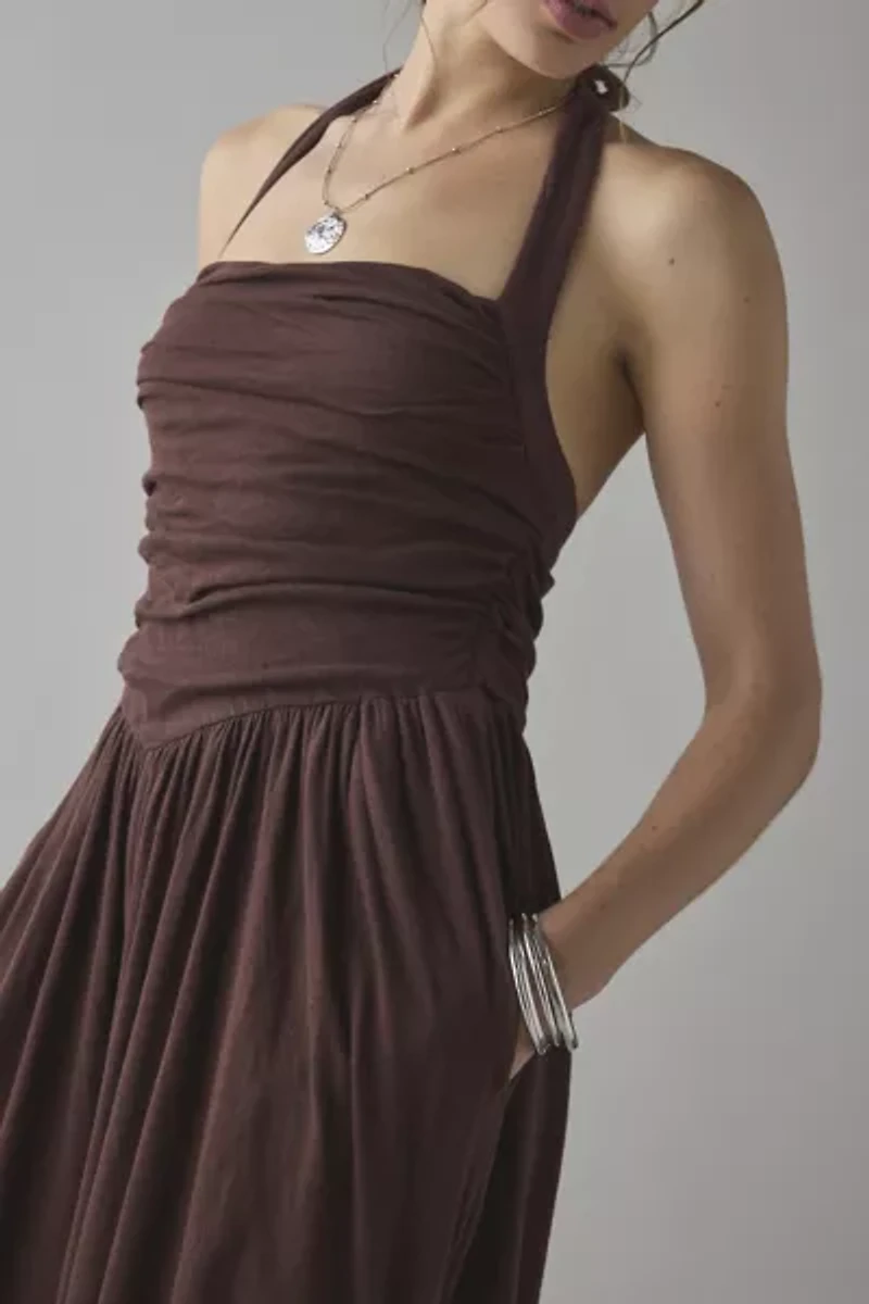 Out From Under Sunkissed Ruched Barrel Leg Jumpsuit