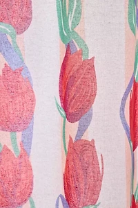 Kristin Tulip Patterned Shower Curtain