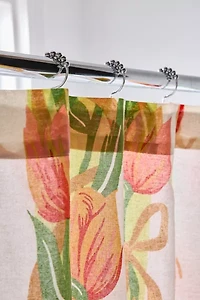 Kristin Tulip Patterned Shower Curtain