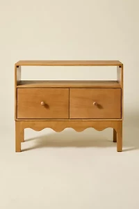 Everly Scallop Media Storage Cabinet