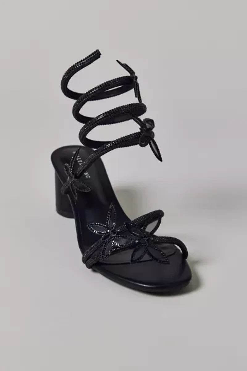 Azalea Wang Quinton Butterfly Ankle Wrap Sandal