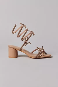 Azalea Wang Quinton Butterfly Ankle Wrap Sandal