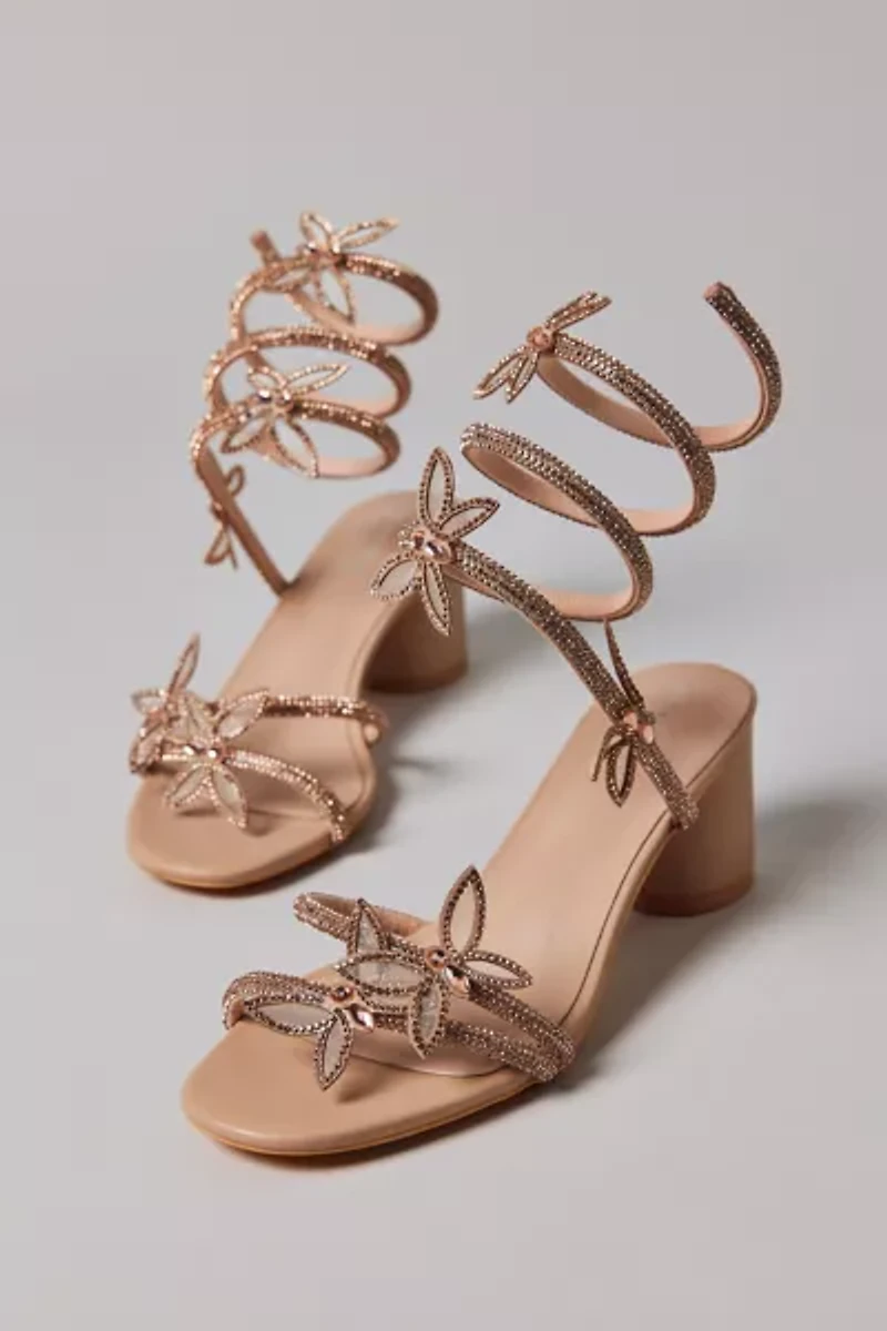 Azalea Wang Quinton Butterfly Ankle Wrap Sandal
