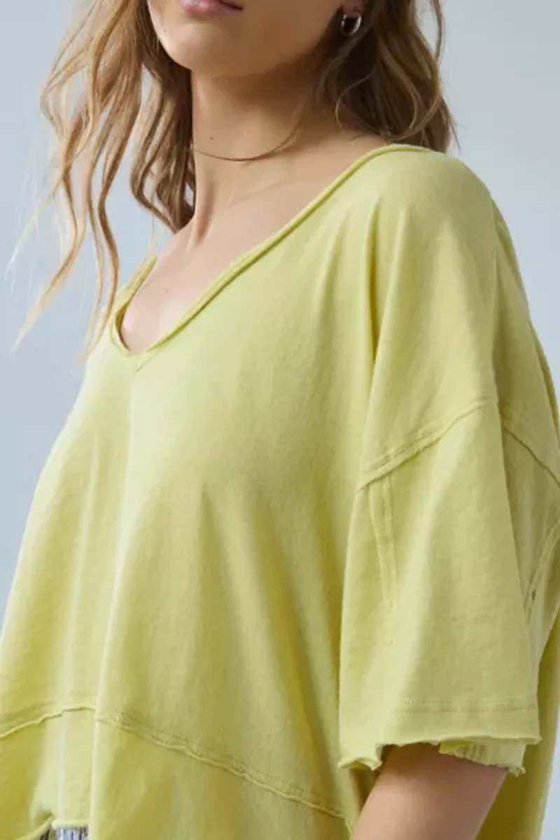 Out From Under Rebel Raw-Edge Oversized Tee