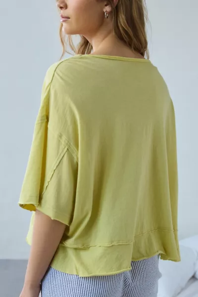 Out From Under Rebel Raw-Edge Oversized Tee