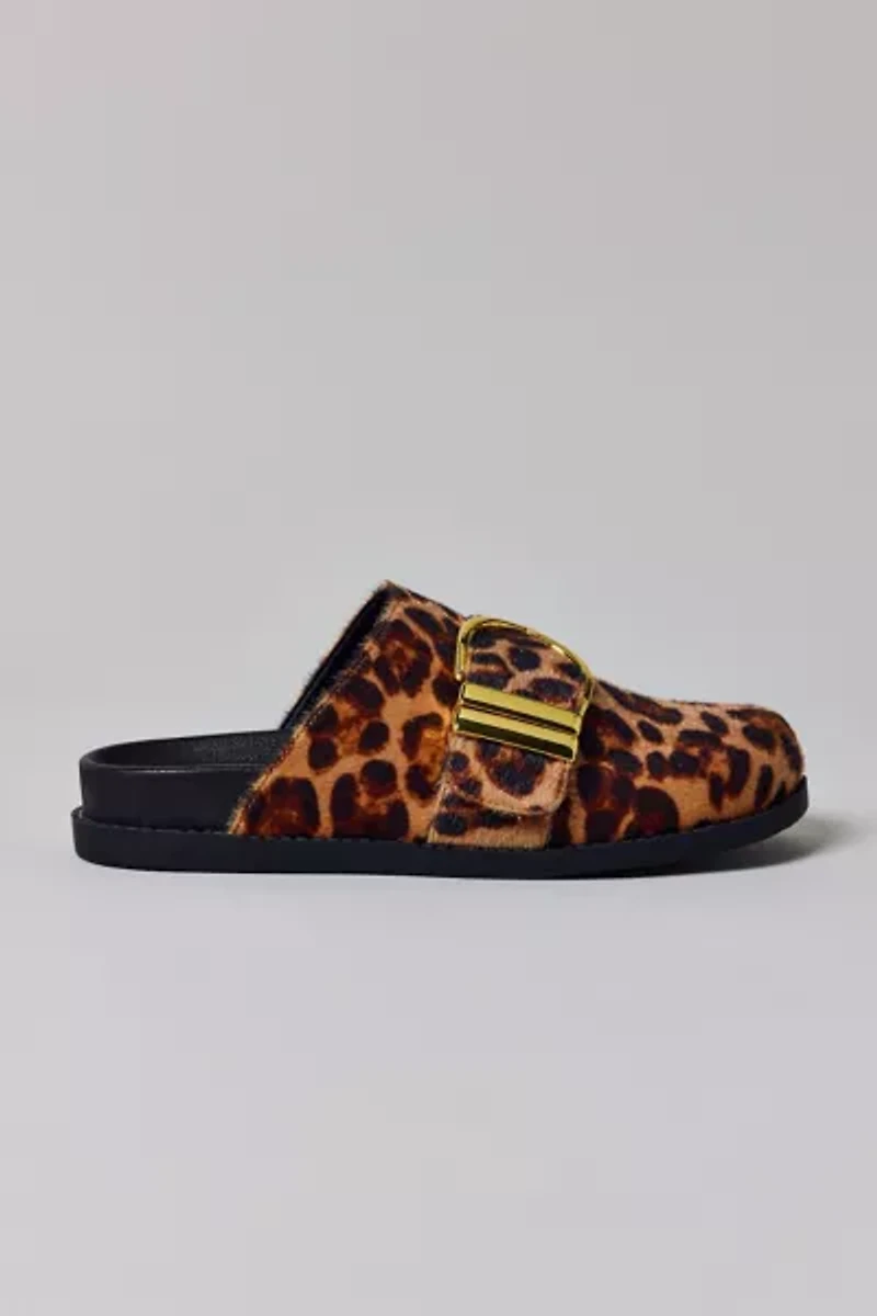 Azalea Wang Archibald Leopard Print Clog