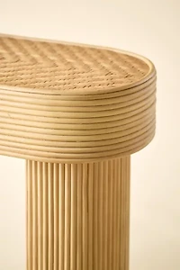 Zoe Rattan Bamboo Console Table