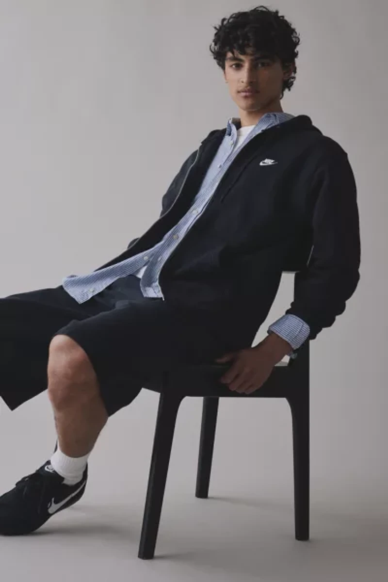 Nike Club Fleece Zip Hoodie Sweatshirt