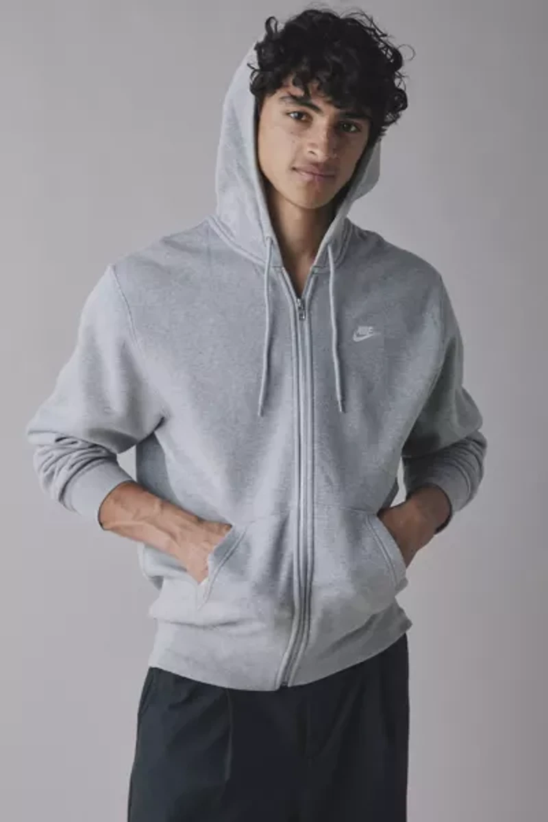 Nike Club Fleece Zip Hoodie Sweatshirt