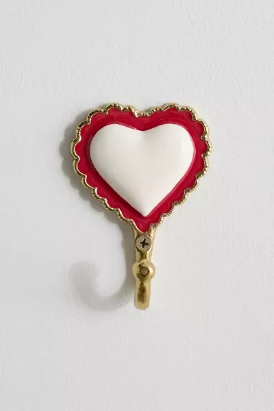 Doily Heart Metal Wall Hook