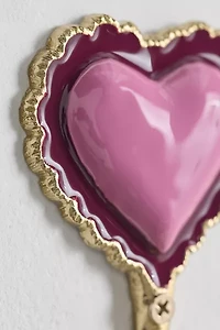 Doily Heart Metal Wall Hook
