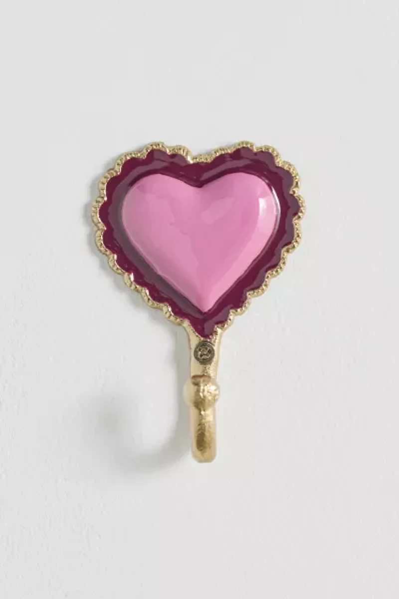 Doily Heart Metal Wall Hook