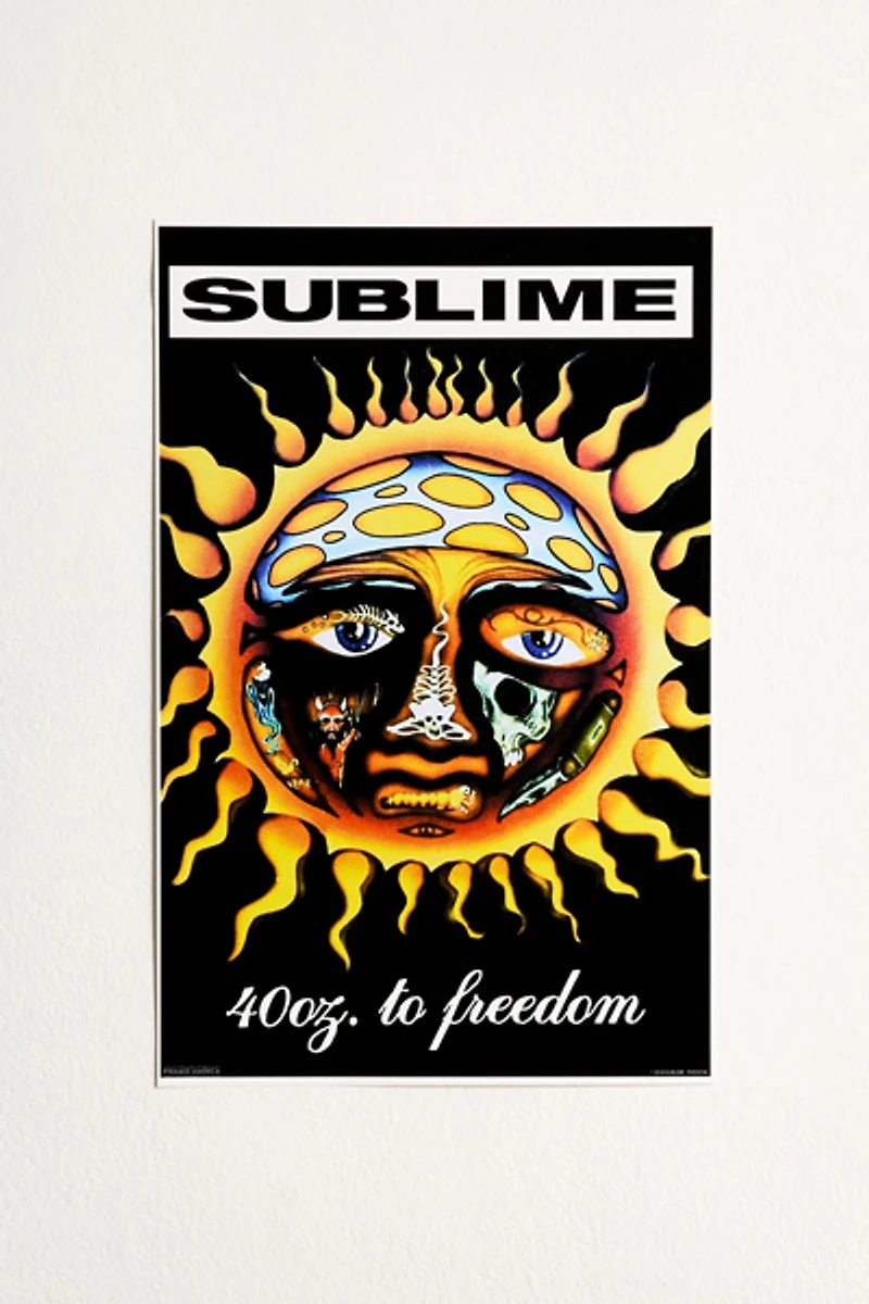 Sublime 40 Oz To Freedom Poster